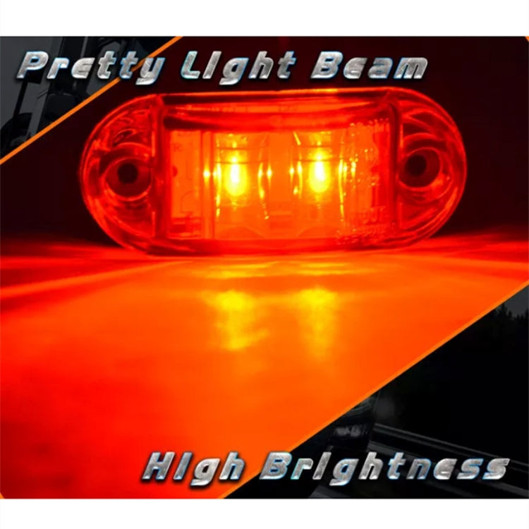 10 pz 10-30 V auto camion rimorchio Piranha LED indicatore laterale lampeggiante luci lampadina, luce rossa, 10 PCS Red Light 10-30V
