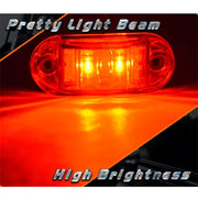 10 pz 10-30 V auto camion rimorchio Piranha LED indicatore laterale lampeggiante luci lampadina, luce rossa, 10 PCS Red Light 10-30V
