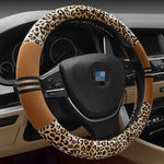 Coprivolante in grana leopardata, diametro del volante di adattamento: 37-38 cm, 37-38cm Beige, 37-38cm Coffee, 37-38cm Magenta, 37-38cm Black