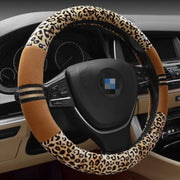 Coprivolante in grana leopardata, diametro del volante di adattamento: 37-38 cm, 37-38cm Beige, 37-38cm Coffee, 37-38cm Magenta, 37-38cm Black