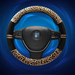 Coprivolante in grana leopardata, diametro del volante di adattamento: 37-38 cm, 37-38cm Beige, 37-38cm Coffee, 37-38cm Magenta, 37-38cm Black