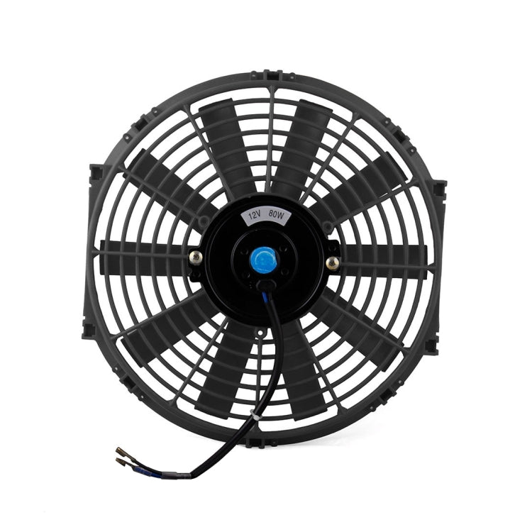 12V 80W Ventola di raffreddamento per auto da 12 pollici Ventola del serbatoio modificata ad alta potenza Ventola di raffreddamento Potente ventilatore automatico Mini condizionatore d'aria per auto, 12 inch (Red), 12 inch (Blue), 12 inch (Black)