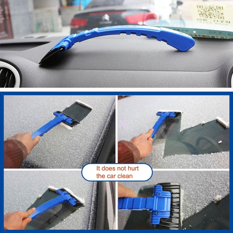 Pala da neve per auto Raschietto per ghiaccio automatico Strumenti per la pulizia di sicurezza stradale invernale Sbrinamento Rimozione antighiaccio Spazzola per neve con acqua piovana, Ice Scraper
