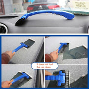 Pala da neve per auto Raschietto per ghiaccio automatico Strumenti per la pulizia di sicurezza stradale invernale Sbrinamento Rimozione antighiaccio Spazzola per neve con acqua piovana, Ice Scraper