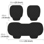 3 pezzi / set lussuoso coprisedile per auto caldo cuscino universale coprisedili anteriori posteriori per auto antiscivolo cuscino per sedia tappetini per auto caldi senza cuscino in peluche per lo schienale
