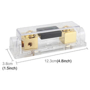 Portafusibile audio per auto Assicurazione Portafusibile audio per auto 100A Portafusibile a lama per auto Portafusibile per auto, 1 in 1 Way 100A
