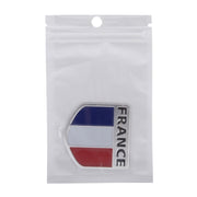 Adesivo decorativo distintivo per auto in metallo a forma di scudo, dimensioni: piccolo, French Flag, Italy Flag 2, Italy Flag 1