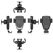 Caricatore wireless con staffa per presa d'aria per auto Caricabatterie wireless standard Qi