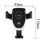 Caricatore wireless con staffa per presa d'aria per auto Caricabatterie wireless standard Qi