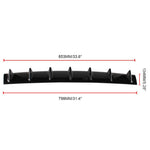 Diffusore per labbra paraurti posteriore universale per auto 7 Stile pinna di squalo ABS nero, dimensioni: 85,3 x 79,8 x 13,4 cm, 85.0x18.0x5.0cm Black