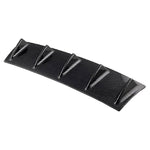 Diffusore per labbra paraurti posteriore universale per auto 5 ABS in fibra di carbonio stile pinna di squalo, dimensioni: 58,4 x 53,3 x 15,2 cm, 60.0x18.0x5.0cm Carbon Fiber