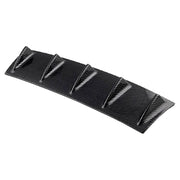 Diffusore per labbra paraurti posteriore universale per auto 5 ABS in fibra di carbonio stile pinna di squalo, dimensioni: 58,4 x 53,3 x 15,2 cm, 60.0x18.0x5.0cm Carbon Fiber