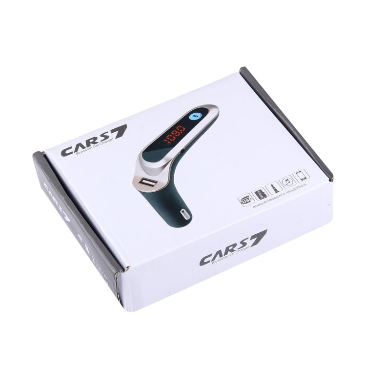 Caricabatteria da auto Bluetooth CARS7 con display digitale per telefono cellulare