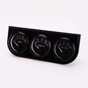 Voltmetro per auto con indicatore automatico 3 in 1 da 52 mm + indicatore temperatura acqua + indicatore pressione olio, Voltmeter + Water Temp Gauge + Oil press Gauge