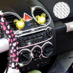 Decorazione con diamanti in cristallo glitterato da 4 mm/adesivo con strass brillanti per adesivi per auto e ornamenti per telefoni cellulari