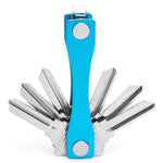Clip portatile per riporre chiavi in metallo, (Black), (Orange), (Pink), (Green), (Grey), (Blue), (Red)