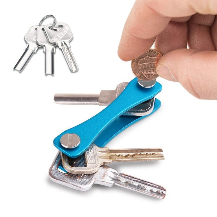 Clip portatile per riporre chiavi in metallo, (Black), (Orange), (Pink), (Green), (Grey), (Blue), (Red)