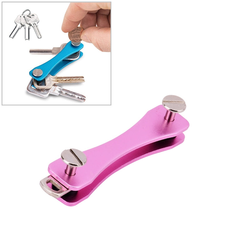 Clip portatile per riporre chiavi in metallo, (Black), (Orange), (Pink), (Green), (Grey), (Blue), (Red)