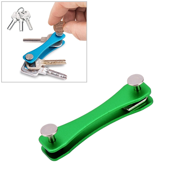 Clip portatile per riporre chiavi in metallo, (Black), (Orange), (Pink), (Green), (Grey), (Blue), (Red)