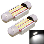 2 PZ Festoon 36mm 2W 160LM Luce bianca 16 LED SMD 4014 Luci targa senza errori Lampadina per auto, 36mm