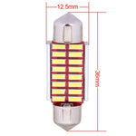 2 PZ Festoon 36mm 2W 160LM Luce bianca 16 LED SMD 4014 Luci targa senza errori Lampadina per auto, 36mm