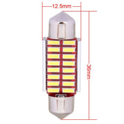 2 PZ Festoon 36mm 2W 160LM Luce bianca 16 LED SMD 4014 Luci targa senza errori Lampadina per auto, 36mm