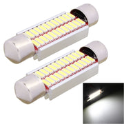 2 PZ 41mm 2W 240LM Luce bianca 24 LED SMD 4014 Luci targa senza errori Lampadina per auto, 41mm