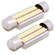 2 PZ 41mm 2W 240LM Luce bianca 24 LED SMD 4014 Luci targa senza errori Lampadina per auto, 41mm