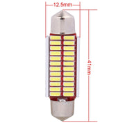 2 PZ 41mm 2W 240LM Luce bianca 24 LED SMD 4014 Luci targa senza errori Lampadina per auto, 41mm