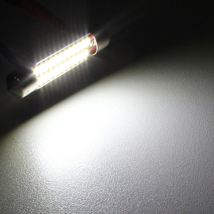 2 PZ 41mm 2W 240LM Luce bianca 24 LED SMD 4014 Luci targa senza errori Lampadina per auto, 41mm