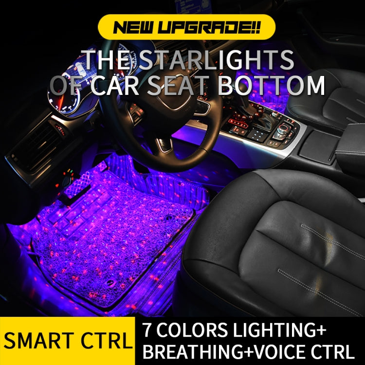 Lampada neon RGB 12 LED per auto con telecomando wireless