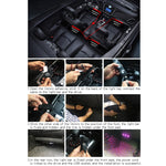 Lampada neon RGB 12 LED per auto con telecomando wireless