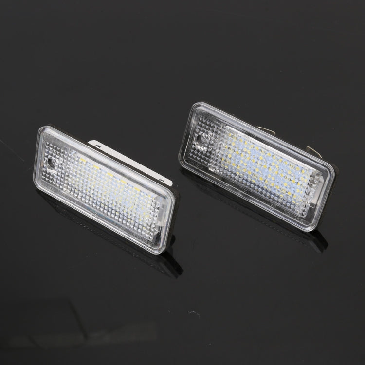 Luce targa da 2 pezzi con 18 lampade SMD-3528 per Audi, For Audi