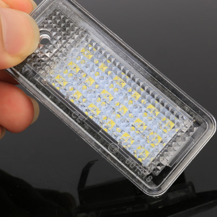 Luce targa da 2 pezzi con 18 lampade SMD-3528 per Audi, For Audi