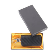 Borsa porta chiavi con cerniera universale in pelle con trama in fibra di carbonio (senza chiave inclusa), Carbon Fiber Texture