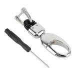 Portachiavi per auto in metallo con due anelli, Key Holder With Two Rings(Black), Key Holder With Two Rings(Brown)