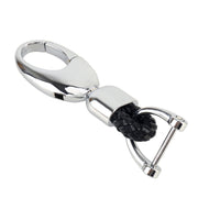 Portachiavi per auto in metallo con due anelli, Key Holder With Two Rings(Black), Key Holder With Two Rings(Brown)