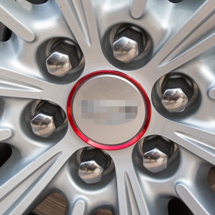 Anello di derorazione del mozzo ruota in alluminio per auto da 4 pezzi per Cadillac