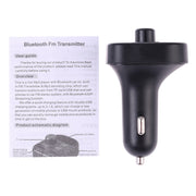 Kit per auto lettore musicale MP3 con trasmettitore FM Bluetooth con doppia ricarica USB 805E, supporto per chiamate in vivavoce e lettura di schede TF/musica su disco U, 805E