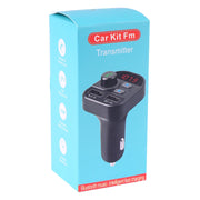 Kit per auto lettore musicale MP3 con trasmettitore FM Bluetooth con doppia ricarica USB 805E, supporto per chiamate in vivavoce e lettura di schede TF/musica su disco U, 805E