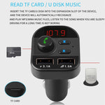 Kit per auto lettore musicale MP3 con trasmettitore FM Bluetooth con doppia ricarica USB 805E, supporto per chiamate in vivavoce e lettura di schede TF/musica su disco U, 805E
