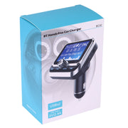 BC32 Caricatore per auto vivavoce Bluetooth con doppia ricarica USB, trasmettitore FM, lettore musicale MP3, kit per auto, supporto per chiamate in vivavoce, registrazione Micro SD e rilevamento della tensione, BC32