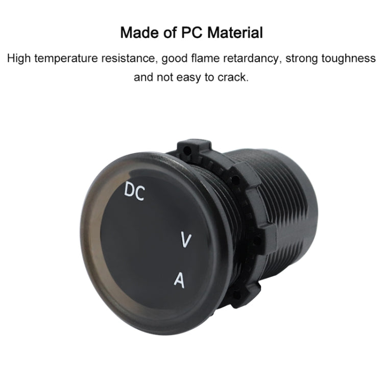 B3613 Voltmetro + amperometro da 4,5-30 V per modifica auto impermeabile IP67, B3613