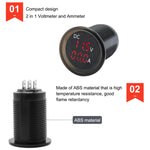 B3613 Voltmetro + amperometro da 4,5-30 V per modifica auto impermeabile IP67, B3613