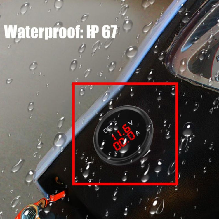 B3613 Voltmetro + amperometro da 4,5-30 V per modifica auto impermeabile IP67, B3613