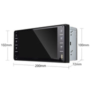 Navigatore GPS per auto con schermo multi-touch da 16,7 pollici 848V, supporto scheda TF/USB/AUX/lettore MP5/collegamenti specchio Android e iPhone, 848V