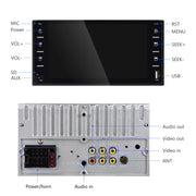Navigatore GPS per auto con schermo multi-touch da 16,7 pollici 848V, supporto scheda TF/USB/AUX/lettore MP5/collegamenti specchio Android e iPhone, 848V