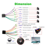 Navigatore GPS per auto con schermo multi-touch da 16,7 pollici 848V, supporto scheda TF/USB/AUX/lettore MP5/collegamenti specchio Android e iPhone, 848V