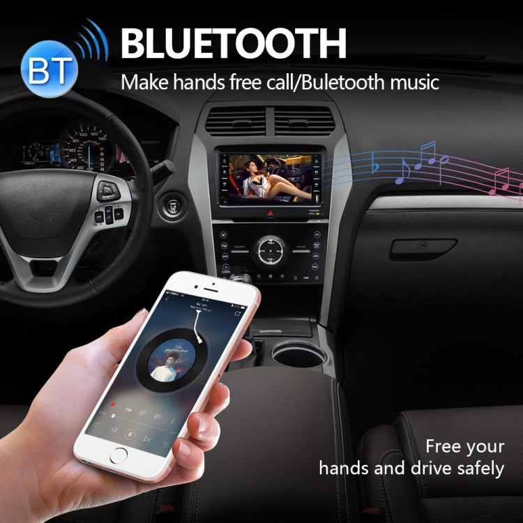 Navigatore GPS per auto con schermo multi-touch da 16,7 pollici 848V, supporto scheda TF/USB/AUX/lettore MP5/collegamenti specchio Android e iPhone, 848V