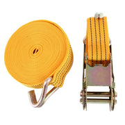 ST-213 Dispositivo in bundle per auto da 10 m×4,6 cm da 2 tonnellate con gancio e fibbia Cavo ad alta resistenza Cavo di recupero per carichi pesanti Accessori di fissaggio per auto camion, 2T 10mx4.0cm
